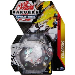 FIGURINE DE JEU Coffret Bakugan Pack Colossus Boule Transparente Figurine Set Evolutions Serie 4 1 Carte Tigre