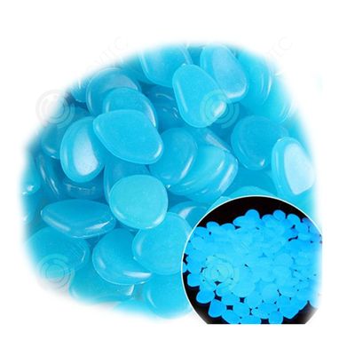 300 Pierres Fluorescentes Vert - Galets Lumineux Pour Jardin, Piscine, Aquarium Et Décoration