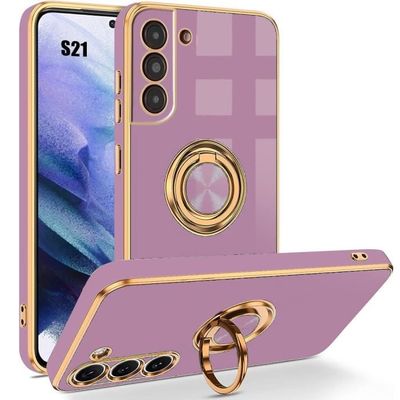 Coque Hydrogel Pour Samsung Galaxy S21 Plus - Motif Marbre Et Fleur - Protection Colorée