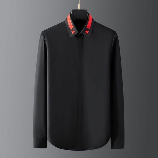 Chemise D'affaires Personnalisable Pour Homme - Logo Sur Poitrine Et Dos - Tissu 94% Polyester 6% élasthanne - Taille 2XS à 3XL