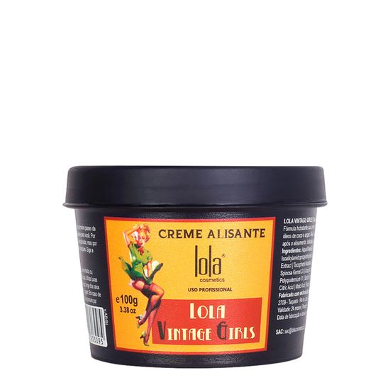 Crème Lissante Lola From Rio Vintage Girls - 100g, Anti-frisottis, Vegan - Neuf Sous Emballage