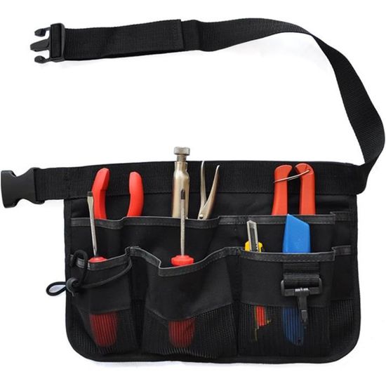 Ceinture à Outils Avec Bretelles – 12 Poches, Réglable, Confortable Pour Chantier, électriciens, Mécaniciens