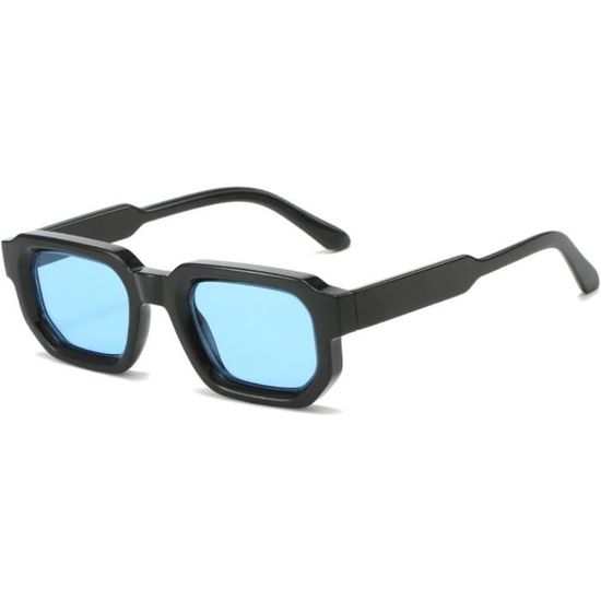 YAMEIZE Lunettes De Soleil Rectangulaires Années 90 Pour