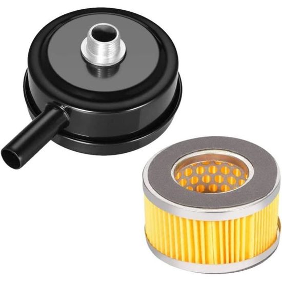 Filtre à Air Compresseur 1/2 Pouce - Silencieux Plastique Noir