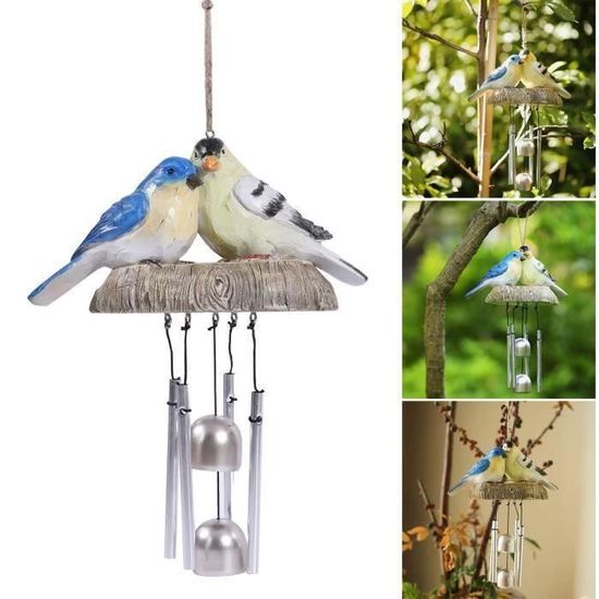 Carillon éolien d'oiseaux de jardin extérieur, ornement de carillon éolien  de jardin à la maison, décoration de balcon de - Cdiscount Jardin