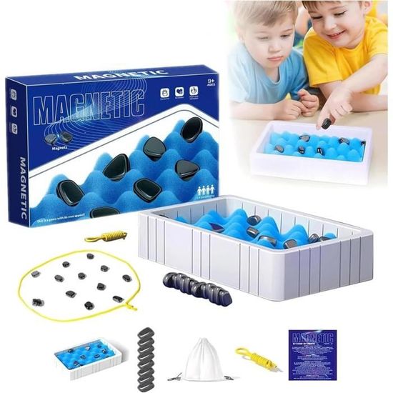 Jeu D'échecs Magnétique - Jeu De Réflexion Avec 20 Pièces Aimantées Et Corde - Pour Famille, Voyage - Développe Logique Et Stratégie - 5