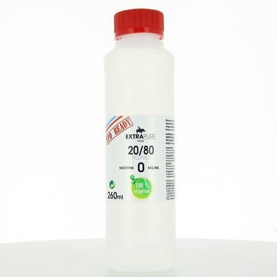 E-liquide Base 260ml 20/80 00mg Extrapure