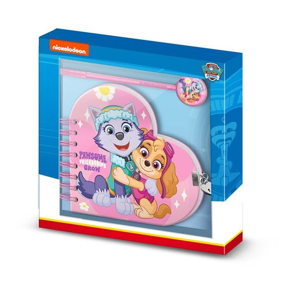 Pack de Journal Cœur + Stylo 6 - Disney Lilo et Stitch Cosmic - Rose