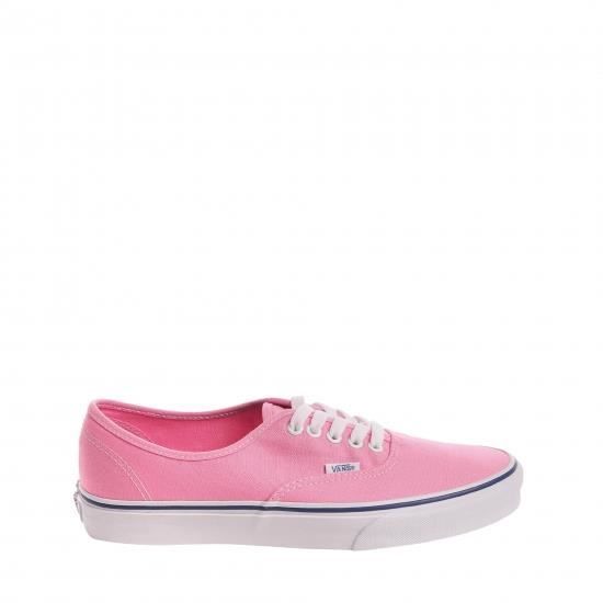 Basket Authentic VANS - Textile - Rose - Mixte - Lacets