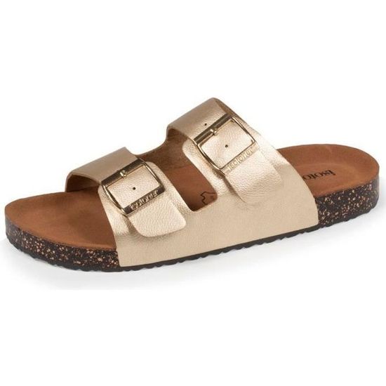 Sandales Isotoner Femme Doubles Brides Ultra Confortables - Technologie EVERYWEAR Révolutionnaire