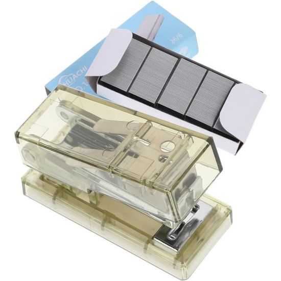 Agrafeuse De Bureau Acrylique Dorée - Compacte, Stable, Pour Maison, école Ou Bureau