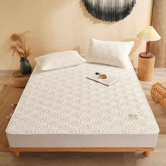 ABAKUHAUS Surmatelas Avec Remplissage En Silicone Surmatelas Amovible Pour Protège-Matelas Couverture Extérieure Matelassée Et Ajustée Confort Soutien Complet Du Corps, 2 Cm De Hauteur, 80 X 200 Cm