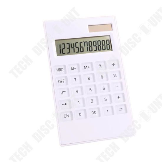 Petite Calculatrice Solaire 8 Chiffres – Portable, Silencieuse, Pour étudiants, Budget, Alimentation Solaire - 5