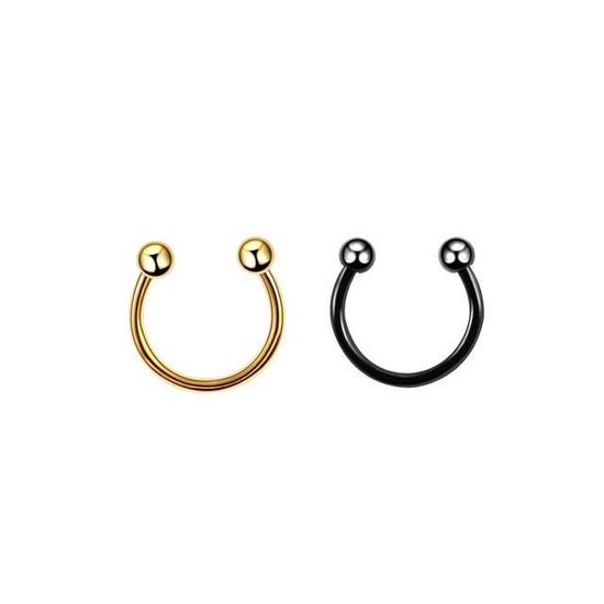Lot De 10 Piercings De Nez En Acier Inoxydable Avec Cristaux CZ - Multicolore - Neuf Étiqueté
