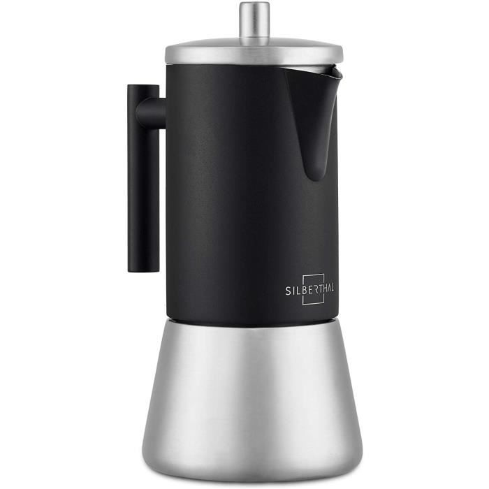 Cafetière Italienne 150 Ml - Aluminium - Pour Tous Feux (sauf Induction) - Jusqu'à 3 Tasses - Idéale Maison, Camping, Voyage