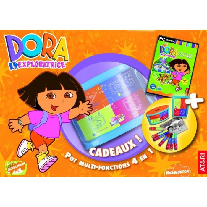 Coffret Jeu Pc Dora 'exploratrice + Pot Fonction Feutres Carte - vue 2