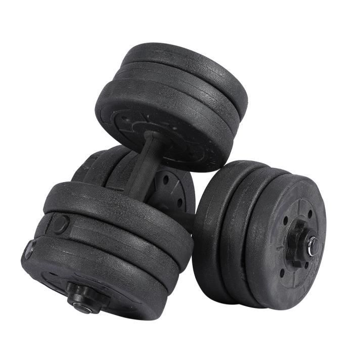 INGSHOP© 20 kg Barre d'haltères pour appareils de musculation pour haltères de musculation