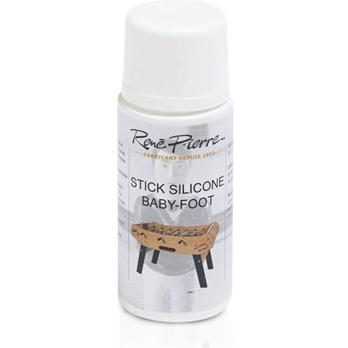 Rene Pierre - Stick DE LUBRIFIANT pour Barres DE Baby Foot - Stick lubrifiant en Silicone - Fabrication de Haute qualité - 27,5x24x5