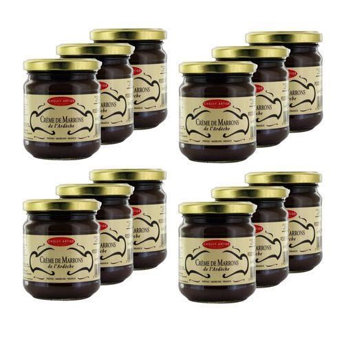 Lot 12x Crème de marrons de l'Ardèche - Cholvy Artige - pot 250g