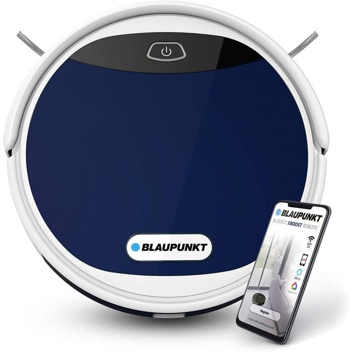 Blaupunkt Bluebot XEASY Robot aspirateur sans Sac Noir, Bleu, Blanc 0,5 L - Robots aspirateurs (sans Sac, Noir, Bleu, Blanc, Rond, 0