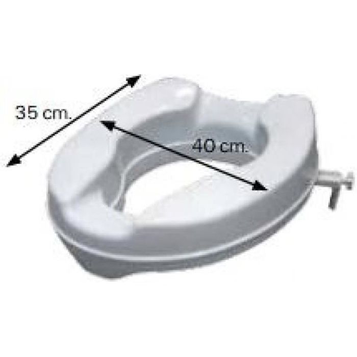 Rehausseur toilettes sans abattant - Hauteur : 6, 10, 15 cm