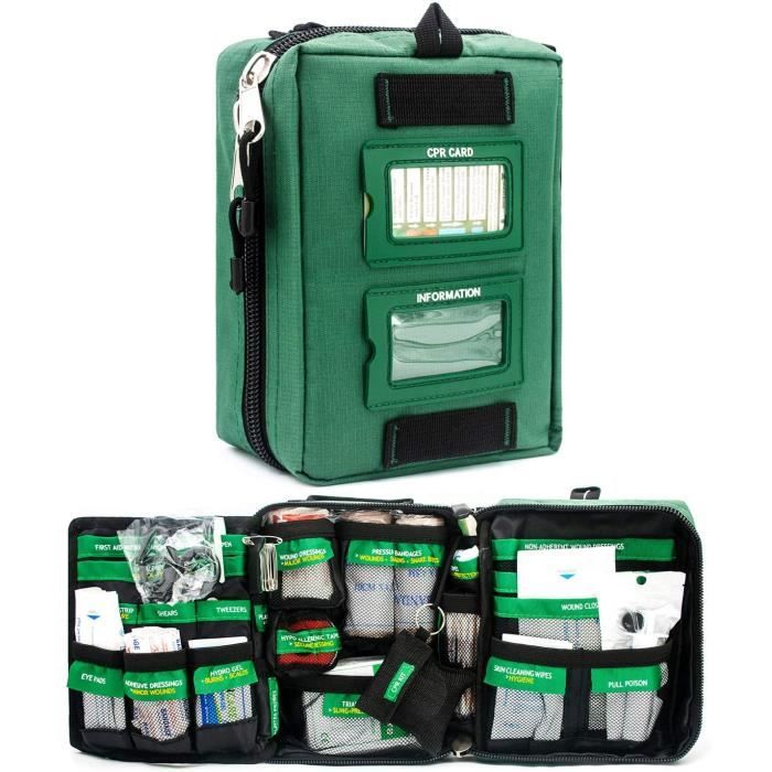 TROUSSE DE SECOURS BearHoHo Kit de Premiers Secours Pratique pour la Maison, Le Travail, la Caravane, Le Camping, la randonn&eac13