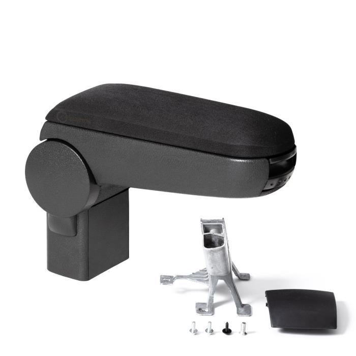 Cargoods Accoudoir central - avec compartiment de rangement - tissu noir - VW Polo 6R et 6C 2009-2018