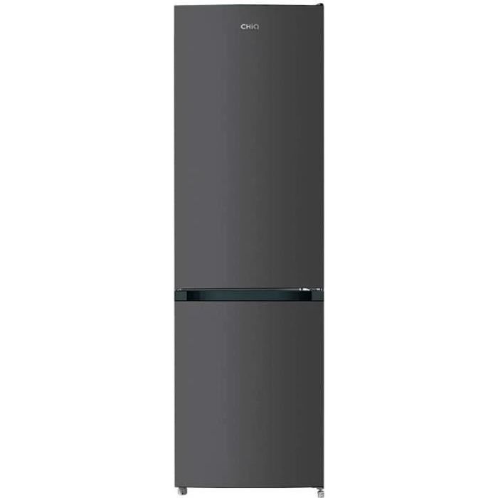 CHiQ RÉFRIGÉRATEUR CONGÉLATEUR BAS FBM250NE4 250L (180 + 70) FROID VENTILÉ, NO FROST,NOIR, 12 ANS DE GARANTIE SUR LE COMPRESS