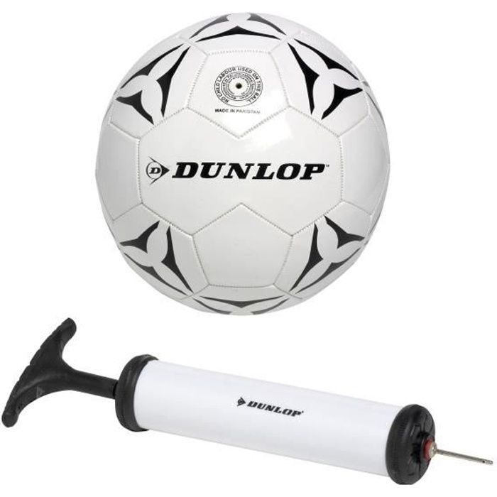 DUNLOP Ballon de foot + pompe
