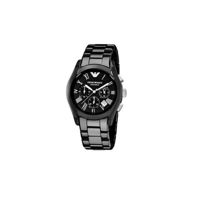 EMPORIO ARMANI Montre AR1400 - Céramique - Homme - Noir
