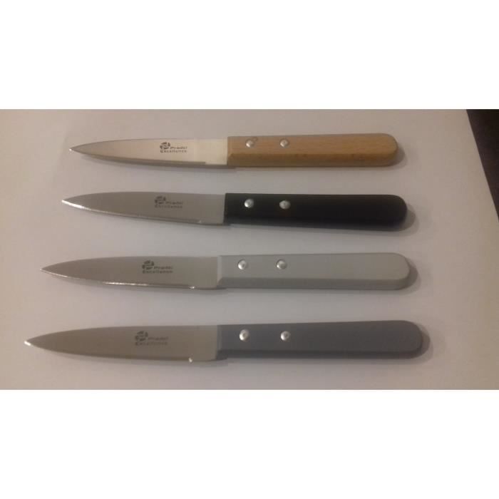 Lot de 4 couteaux PRADEL manche bois