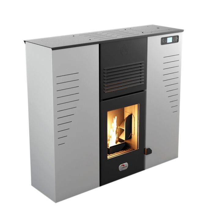 Poêle à granulés Etanche Slim Alize 12,5 kW Blanc Sannover