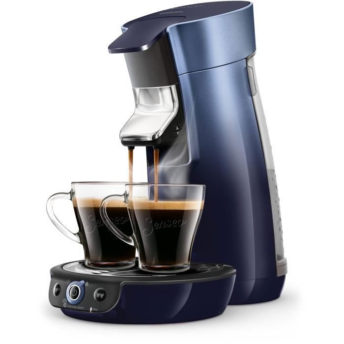 Senseo Viva Café Machine à café à dosettes HD6566-61, Autonome, Cafetière à dosette, 0,9 L, Dosette de café, 1450 W, Bleu