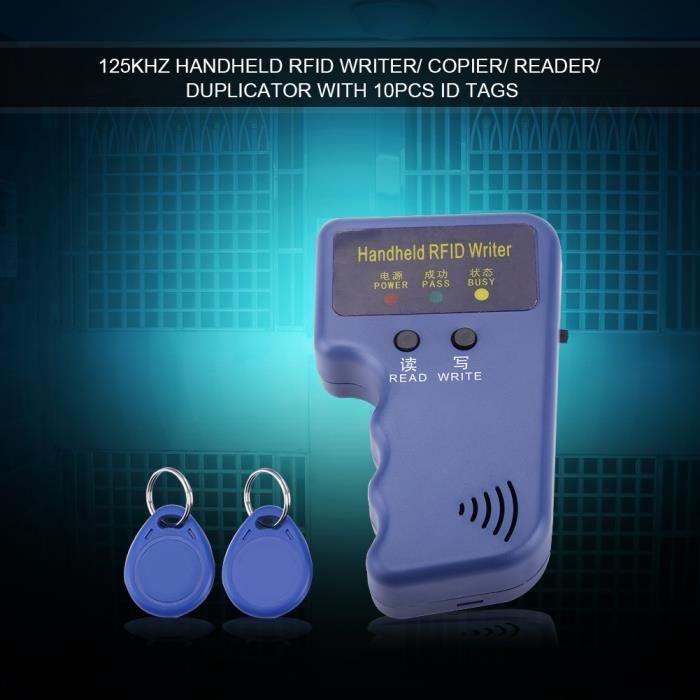 Ensemble de lecteurs RFID de haute qualité graveur portable de copieur pour le bureau d'écriture de BADGE RFID - CARTE RFID CYA0236