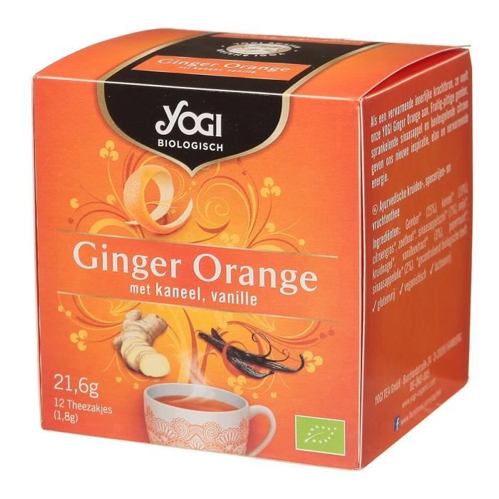 Yogi Infusions Gingembre Orange Bio 12 sachets