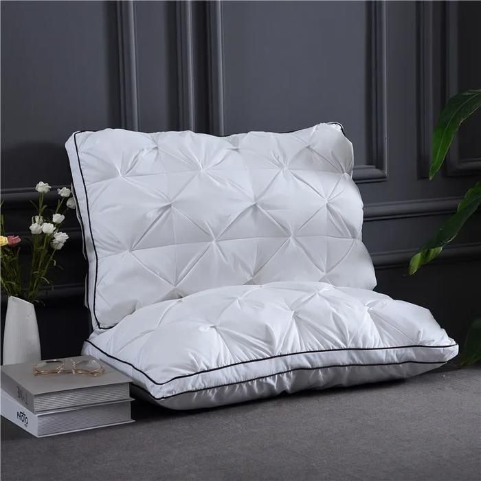 Lot De 2 Oreillers En Plume D'Oie DWR Luxe 60x60cm - Housse Coton, Triple Couche Confort, Lavables En Machine