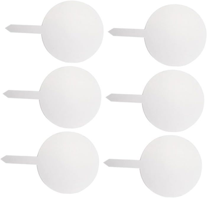Lot De 200 étiquettes De Jardin – Marqueurs Pour Plantes En Pot, Arbres, Légumes, Jaune, 11x2,4 Cm Avec Anneau
