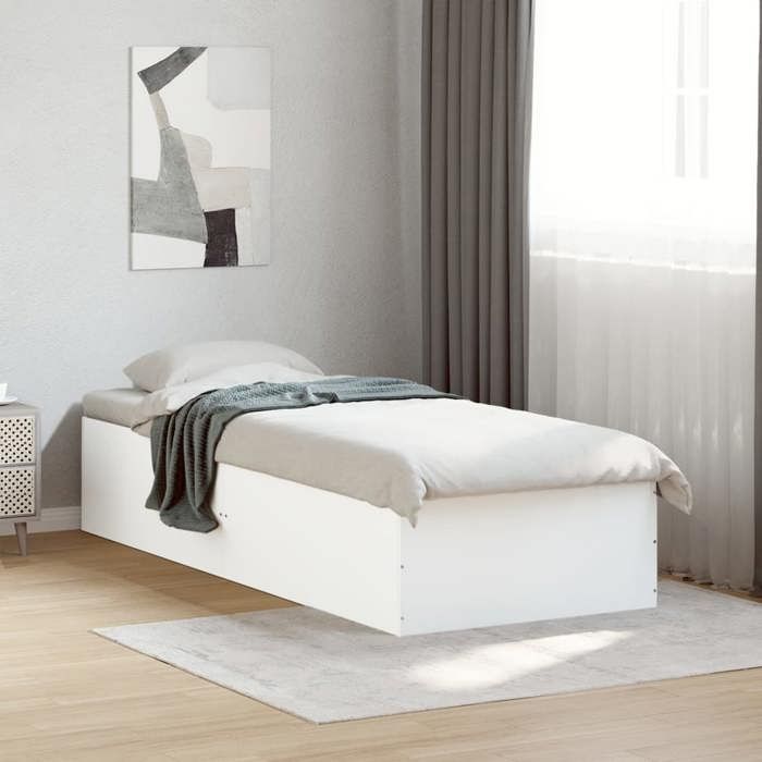 vidaXL Cadre de lit sans matelas blanc 90x200 cm 3281056