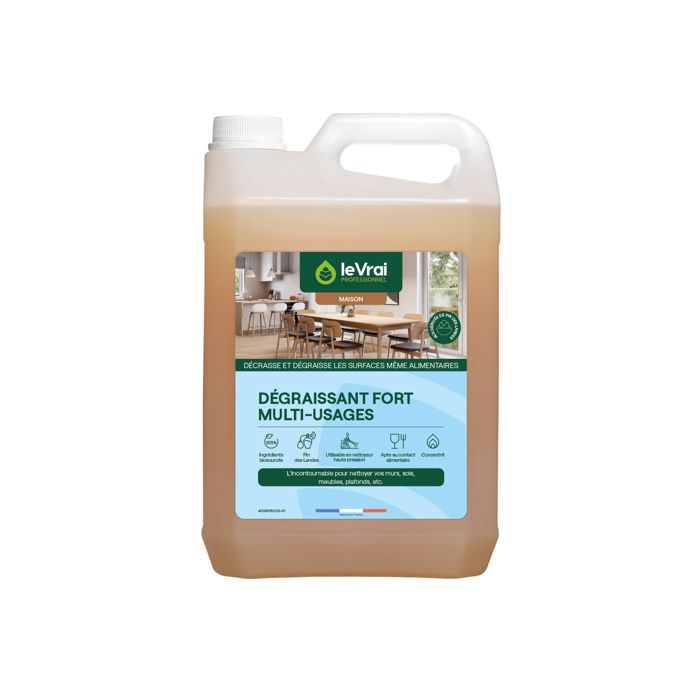 Nettoyant Multi-usages Professionnel APC 5L Concentré - Dégraisse, Nettoie, Désodorise - Pour Entreprises Et Chantiers
