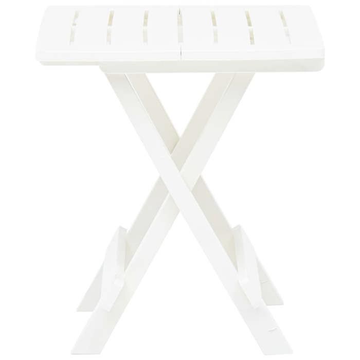 Table De Jardin Pliable En Plastique – 45x43x50 Cm, Verte, Idéale Terrasse Ou Balcon