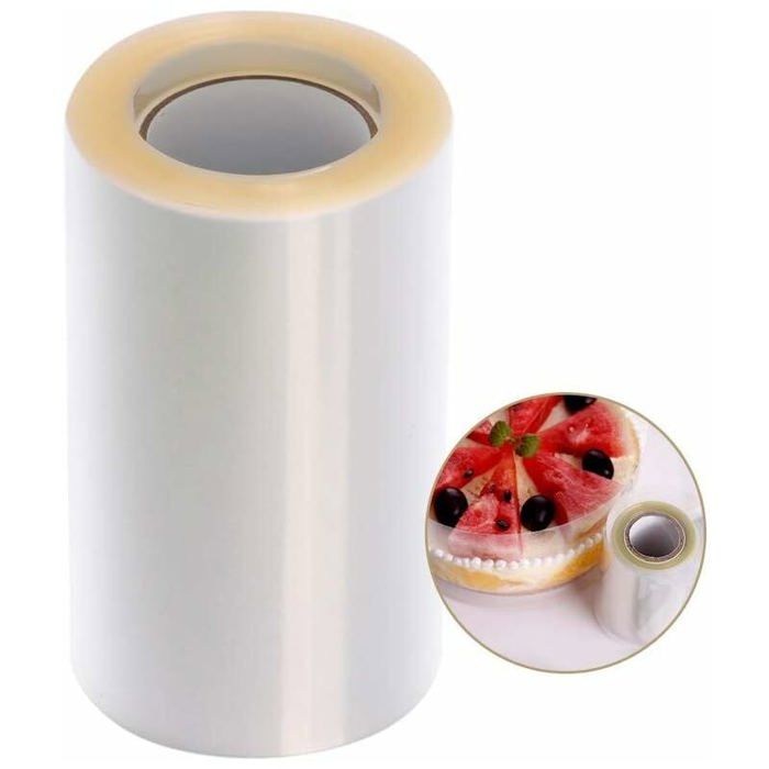 Film à Chemiser Patisse Pour Cercle Rhodoïd Transparent - 2000 X 5,5 Cm - Résistant Au Four - Emballage Neuf