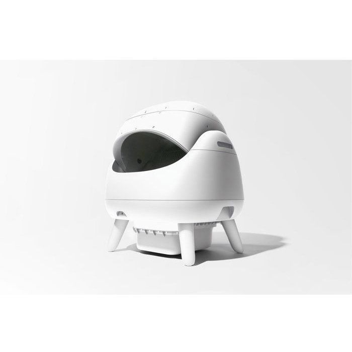 Litière automatique - CATLINK - Open-X Blanc - Grande ouverture - Autonettoyante - Hygiénique