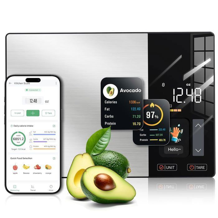 Balance Cuisine Alimentaire Calcul Calories Protéines Glucides Lipide