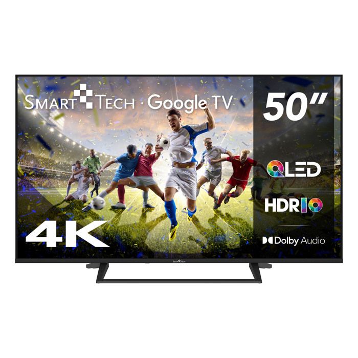 Smart Tech TV QLED 4K UHD 50 (126 cm) 50QG06K Google TV 4xHDMI 2xUSB HDR 10 MEMC