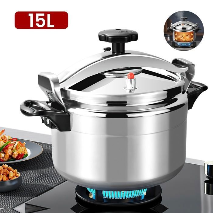 Autocuiseur - 15 L - Cocotte minute Cuisson rapide- Économie dénergie Autocuiseur Anti-Explosion Alliage daluminium