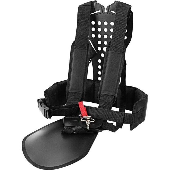 Harnais pour débroussailleuse - PZCC - Universel - Double sangle - Réglable - Rembourré confort