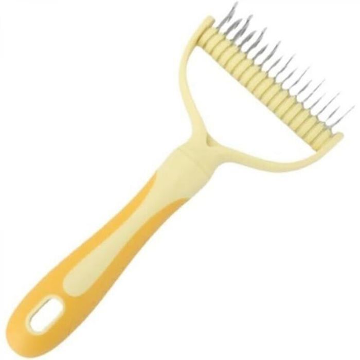 Peigne pour Chiens ChatsPeigne Déméloir Chien Professionnel et Brosse Chien Poil Longpour Chien et Chat à Poils Longs