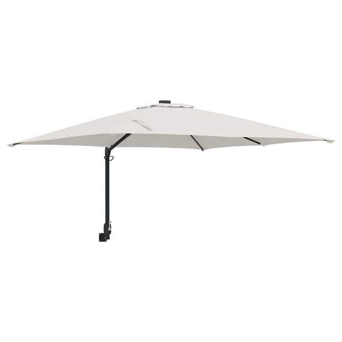 Moderne Parasol de jardin Sable 2485 x 2475 x 160 cm Voile dombrage @EU14416