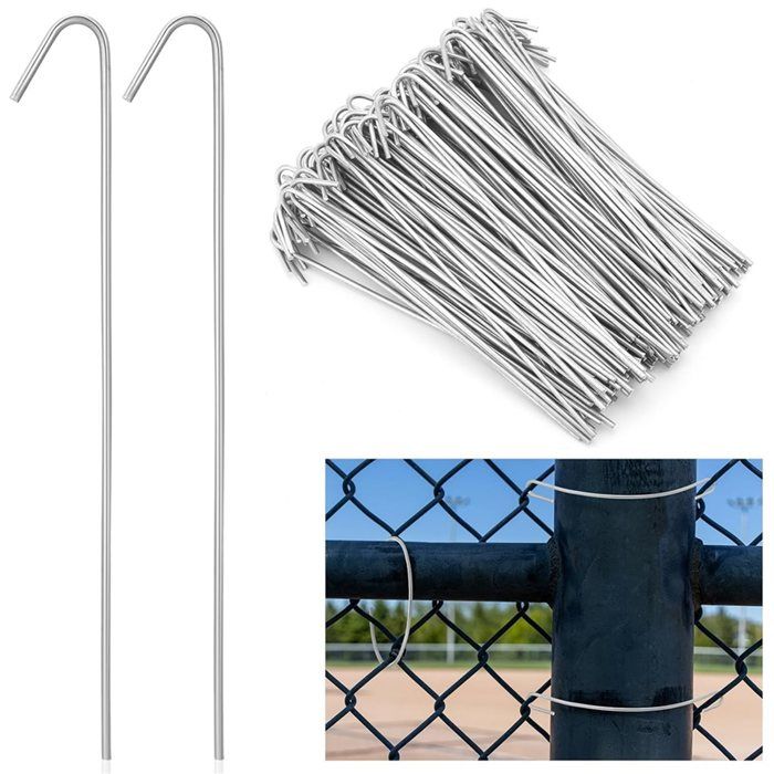 100 Attaches de 165 cm (65 Po) pour Clôture en Grillage Poteaux Rails Réparation de Chenils