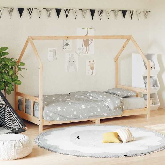 1 Parcel - MEUBLE - Cadre de lit pour enfants 90x200 cm bois de pin massif_2 ans garantie_02_9434
